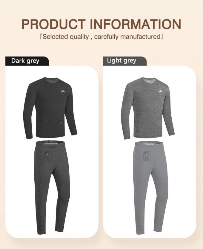 Custom Thermo Underwear Mens Heated Long Johns Set Thermal Underwear