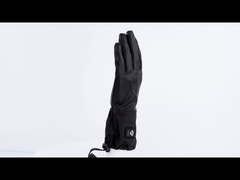 Windproof  Synthetic Leather Electric Heated Ski Gloves Battery Operated Gloves For Hunting