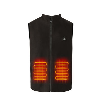 Polar Fleece Outdoor Heated Vest 100% Polyester Mens Heated Gilet