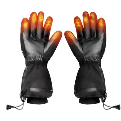 Women Rechargeable Heated Mittens Winter Skiing Electric Waterproof Heated Gloves with 3 Temperature Levels