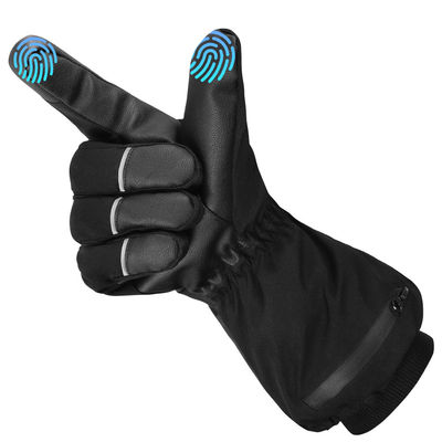 Women Rechargeable Heated Mittens Winter Skiing Electric Waterproof Heated Gloves with 3 Temperature Levels