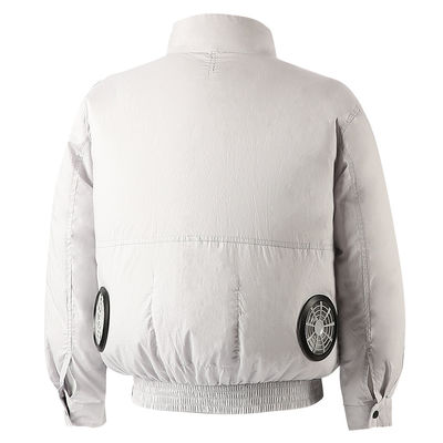 White 12V Air Conditioned Shirts Heatstroke Prevention Air Con Clothing