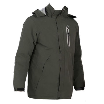 Snow Windbreaker Electric Coat Warmer Polyester Heated Cotton Jacket with Hood