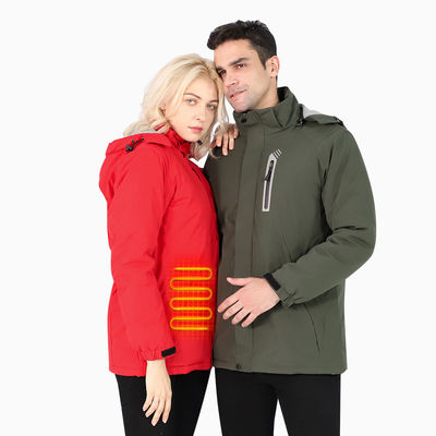 OEM 7.4V Li-ion Battery Heated Winter Clothes Unisex Rechargeable Heated Jacket