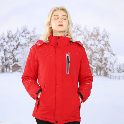 Machine Washable Rechargeable Men Women 4 Heating Zones Electric Hooded Winter Heated Jacket