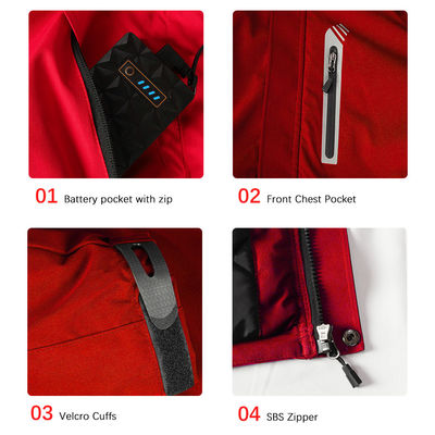 Garment Manufacturer Quality Heated Softshell Jacket Waterproof Breathable Mountaineering Hunting Jacket