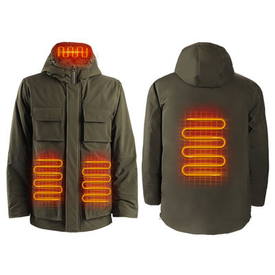 Full Sleeves Men's Rechargeable Heated Jackets Electric Warming Jacket
