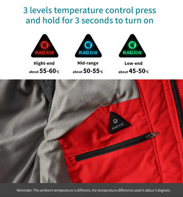 Machine Washable Rechargeable Men Women 4 Heating Zones Electric Hooded Winter Heated Jacket