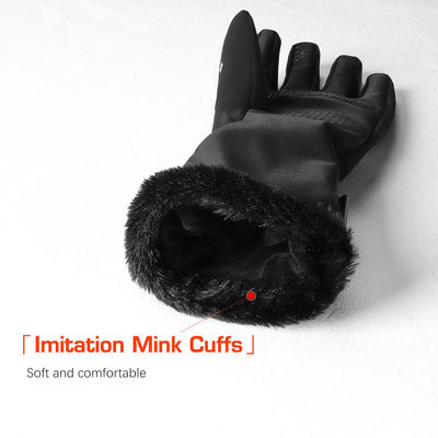 Adjustable Temperature Thin Electric Rechargeable Battery Heated  Gloves One Size Heated Ice Fishing Gloves