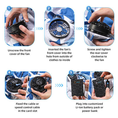 Summer Battery Operated Air Conditioning Clothes Outdoor Waist Coat Cooling Vest With Fan For Workers Sports