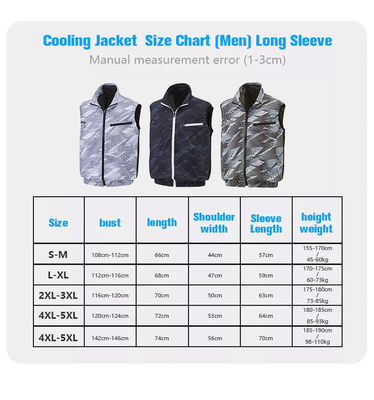 USB Charging Ac Vest 10050mAh Waistcoat Cooling Jacket For Summer