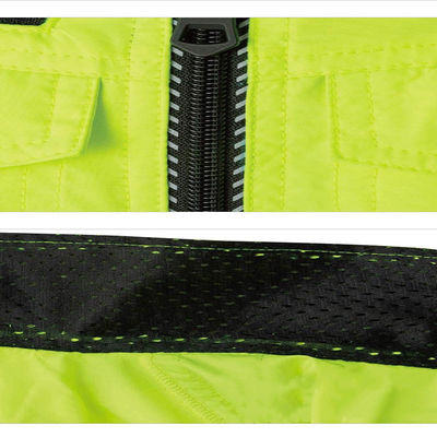 Fluorescent Reflective Fan Cooling Vest Double Fan Hi Vis Shirts