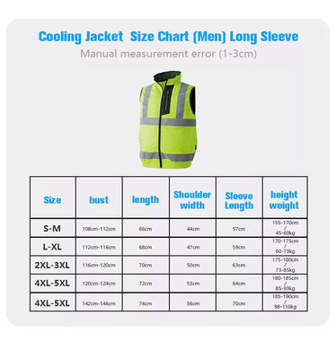 Fluorescent Reflective Fan Cooling Vest Double Fan Hi Vis Shirts