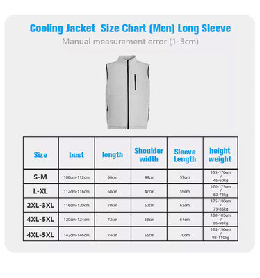 SPF 50+ UV Fan Cooling Vest For Ladies White Ac Cooling Jacket