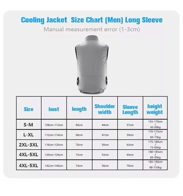FCC Unisex Fan Cooling Vest Air Conditioned Cooling Jacket Ice Vest