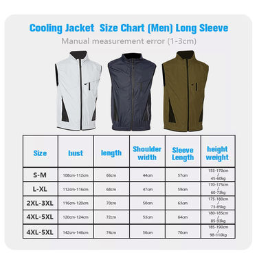 7.4V 5200mAh Fan Cooling Vest Air Conditioned Jacket With Two Fans