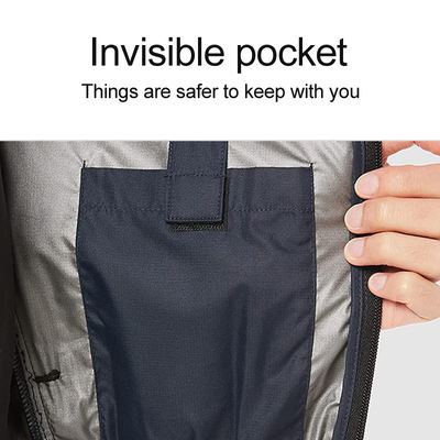 Black Air Conditioning Clothing Fan Cooling Jacket Under Hot Weather 100% Polyester