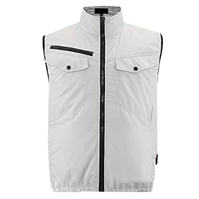 OEM White Air Conditioned Cooling Vest Construction Work Ac Vest Cooler