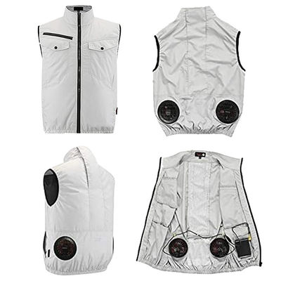OEM White Air Conditioned Cooling Vest Construction Work Ac Vest Cooler