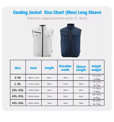OEM White Air Conditioned Cooling Vest Construction Work Ac Vest Cooler