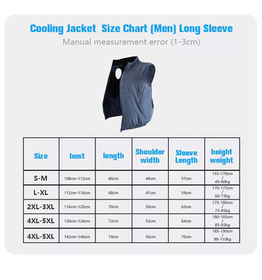 Casual Cotton Fan Cooling Vest Waistcoats OEM AC Vest Cooler