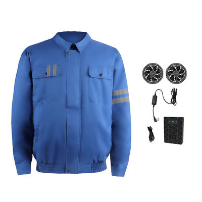PSE Air Conditioned Work Suit Construction Aircon Clothes Navy Blue