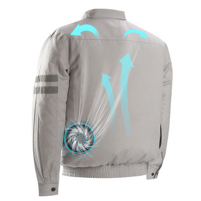 Grey 7.2V Air Conditioned Apparel 6700mAh Ac Motorcycle Jacket