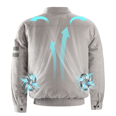 5V Fan Cooled Jacket Air Conditioned Apparel Uniform 3XL 4XL Size