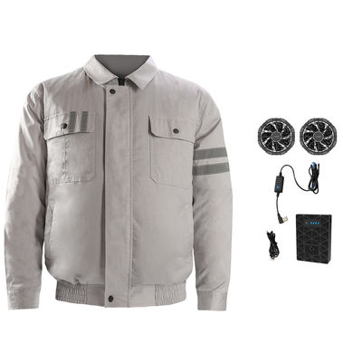 Grey 7.2V Air Conditioned Apparel 6700mAh Ac Motorcycle Jacket