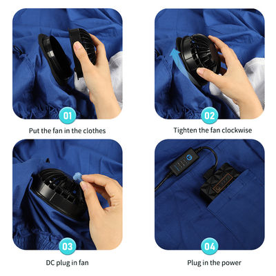 Windbreaker Cooling Fan Jacket 10050mAh Air Conditioned Clothing