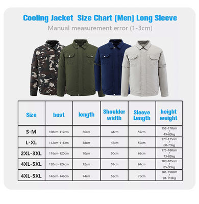 Dark Blue Air Conditioned Shirts Quick Dry Air Conditioning Jacket