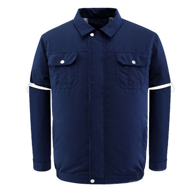 Dark Blue Air Conditioned Shirts Quick Dry Air Conditioning Jacket
