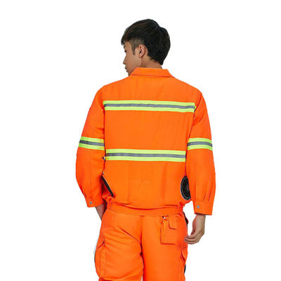 Reflective Cooling Fan Jacket For Men Women Battery Powered 3 Speed Control