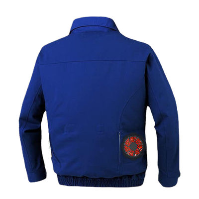 ODM Blue Air Conditioned Shirts 7.2V Battery Cooling Jacket With Fan