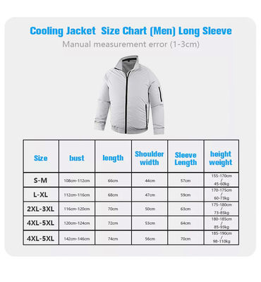 4XL Knitted Air Conditioned Shirts Breathable Ac Cooling Jacket