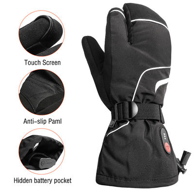 7.4V Rechargeable Electric Heated Ski Gloves Battery Operated Gloves For Winter Outdoor Hunting