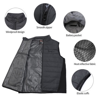 OEM Far Infrared Electric Heated Clothes Men's Rechargeable Heated Gilet