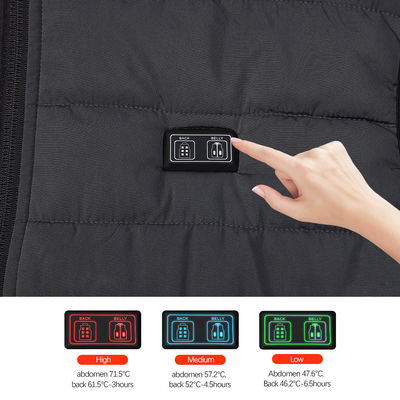 OEM USB Electric Heated Padded Gilet FCC Heated Battery Operated Vest