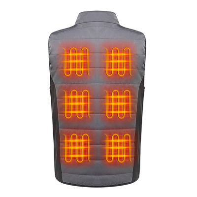 USB 5V Battery Powered Vest Polyester Sleeveless Electric Heated Waistcoat