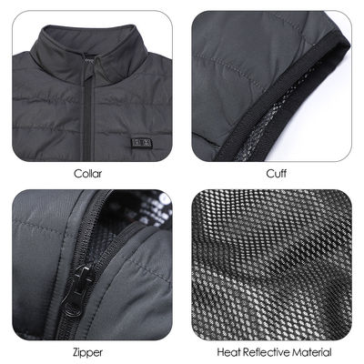 USB 5V Battery Powered Vest Polyester Sleeveless Electric Heated Waistcoat