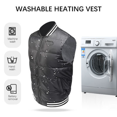 Sustainable Heated Down Waistcoat Outdoor Heated Vest 5V USB Power