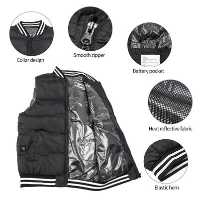 50C 60C Battery Operated Vest Warmer Unisex Thermal Electric Usb Heated Gilet