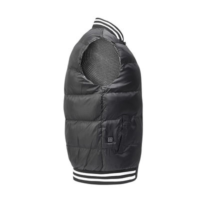 Sustainable Heated Down Waistcoat Outdoor Heated Vest 5V USB Power