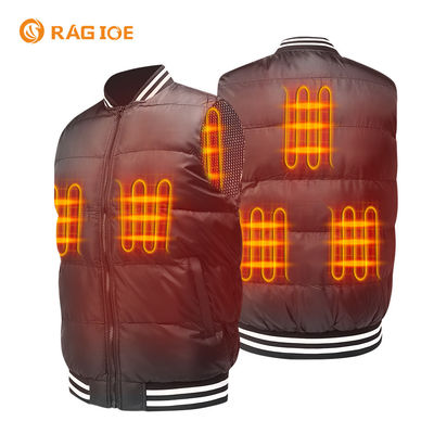 5 Heating Zones Outdoor Heated Vest 5V Rechargeable Heated Waistcoat
