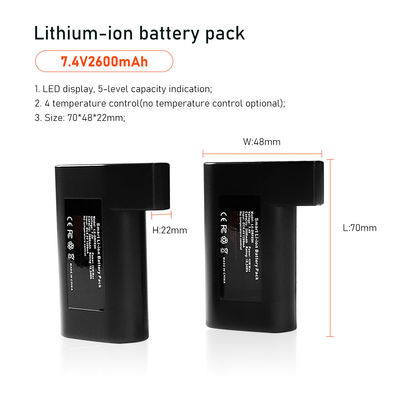 7.4V 2S1P Battery Pack For Heated Gloves 2600mah Electric Clothes Accessory