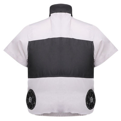 Light Gray Black Cooling Fan Vest S/M/L/XL/XXL/XXXL Optinal With 6700mAh Battery