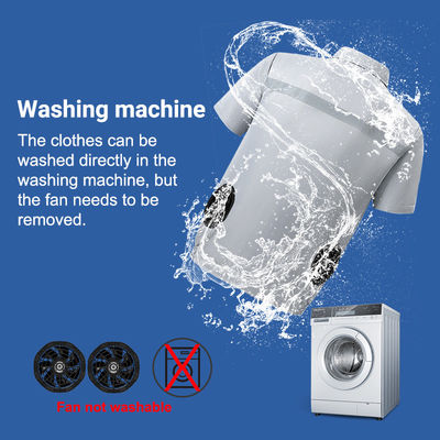 4.56W Evaporative Cooling Vest Fan Cooling Jacket With 6700mAh Battery