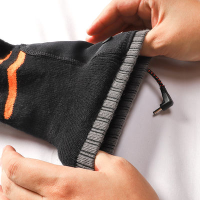 Thick Electric Thermal Heated Socks Rechargeable Heated Socks Black with Good Elasticity