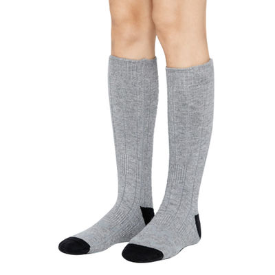 Grey 4000mAh Battery Heated Stockings Three Temp. Gears Heated Compression Socks