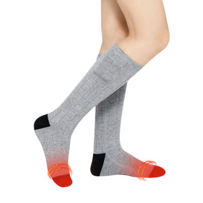 Grey 4000mAh Battery Heated Stockings Three Temp. Gears Heated Compression Socks